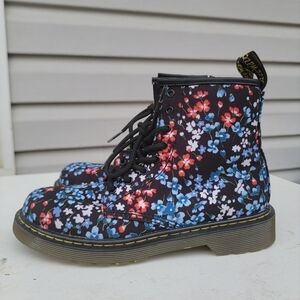 Dr Martens Delaney floral booties women 5